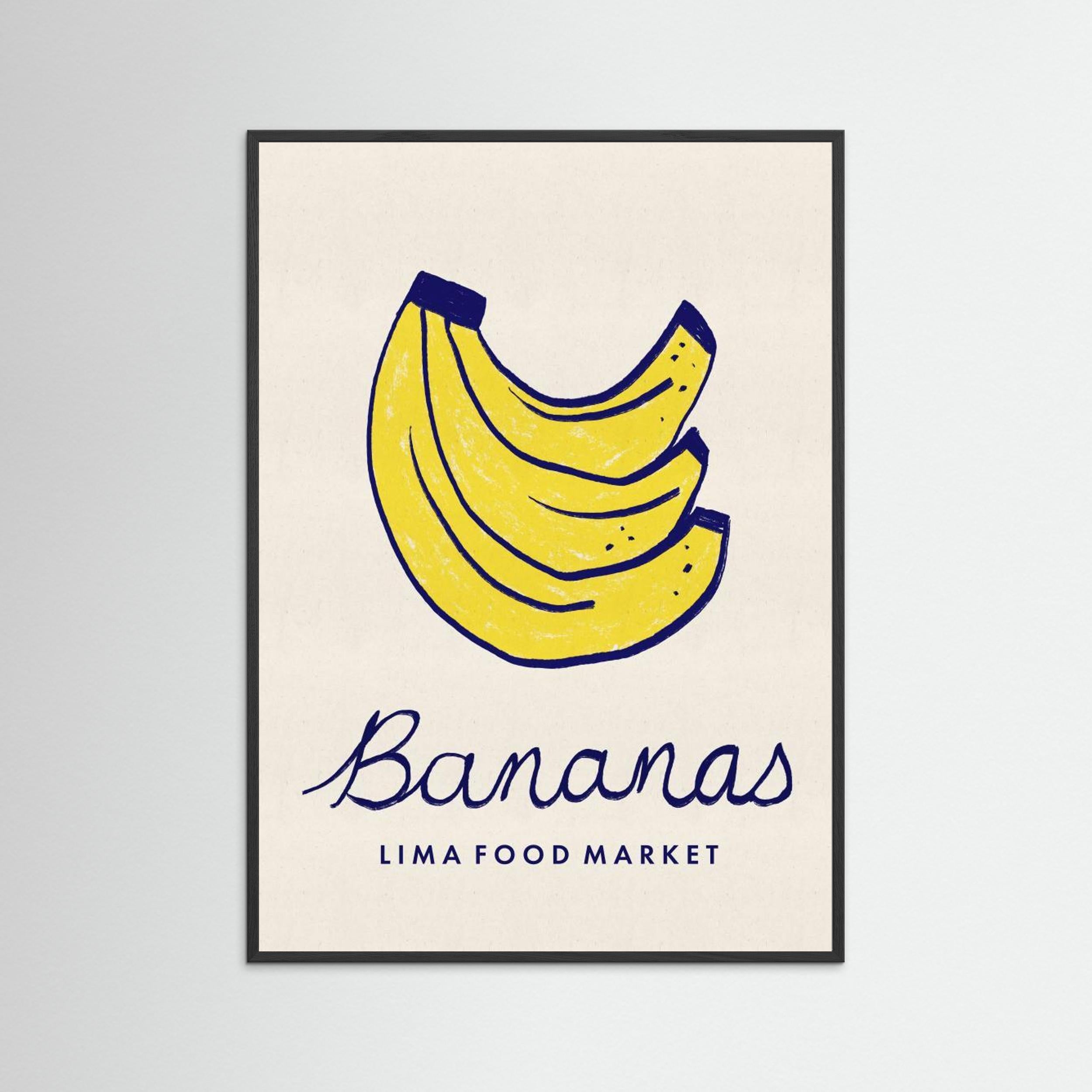 Bananas Lima Food Market Peru by Dirkie Nell